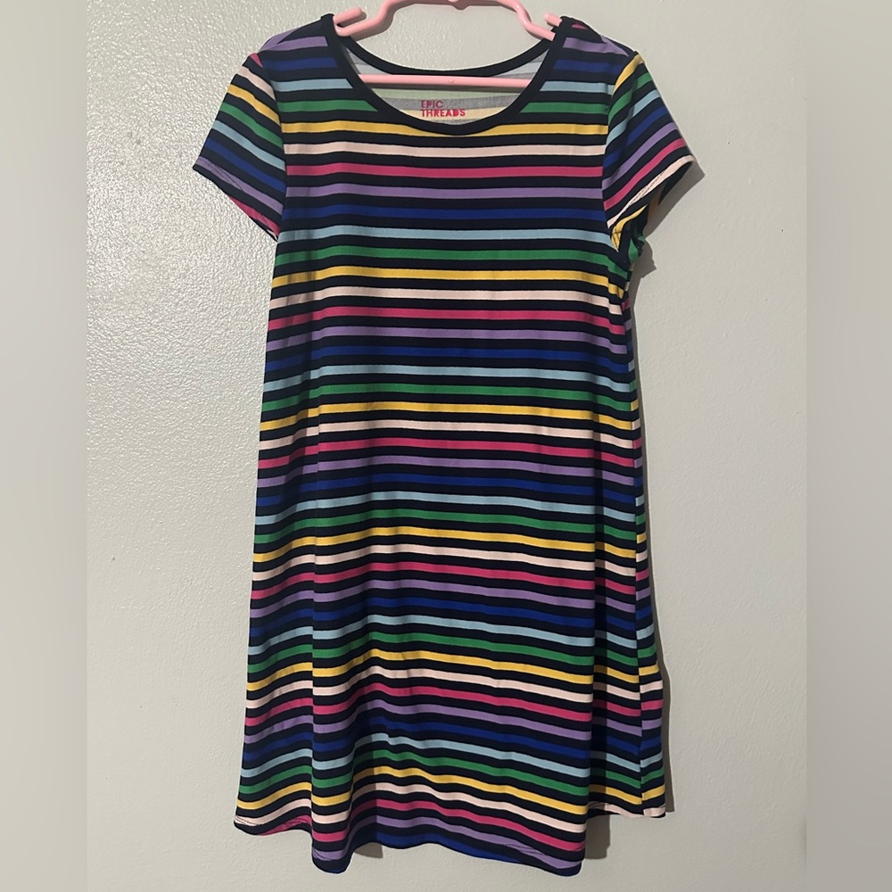 Epic Threads Preworn Little Girls Striped Dress